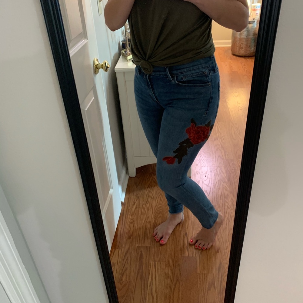 Express Embroidered Jeans